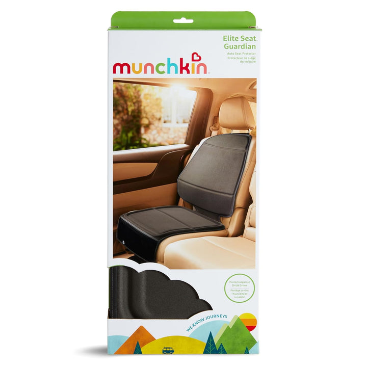 Child Car Seat Protector, Elite Seat Guardian with Grime Guard Fabric, Dark Grey