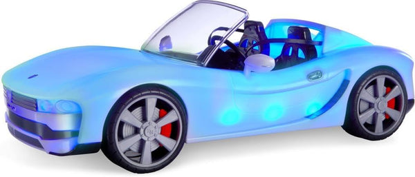 Color Change Car – Convertible Vehicle, 8-In-1 Light-Up, Multicolor with Wheels That Move, Working Seat Belts, Steering Wheel. Fits 2 Fashion Dolls, Toy Gift for Kids Ages 6 7 8+ to 12