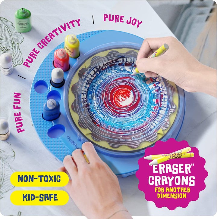 Paint Spin Art Machine Kit for Kids - Arts & Crafts for Boys & Girls Ages - Art Craft Set Gifts for 6-9 Year Old Boy, Girl - Painting Spinner Toys - Birthday Gift Ideas for Ages 6-12 Years