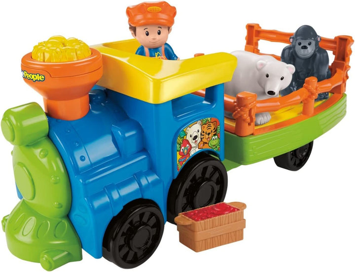 Little People Toddler Toy Train Choo-Choo Zoo with Music Sounds and 3 Figures for Pretend Play Ages 1+ Years