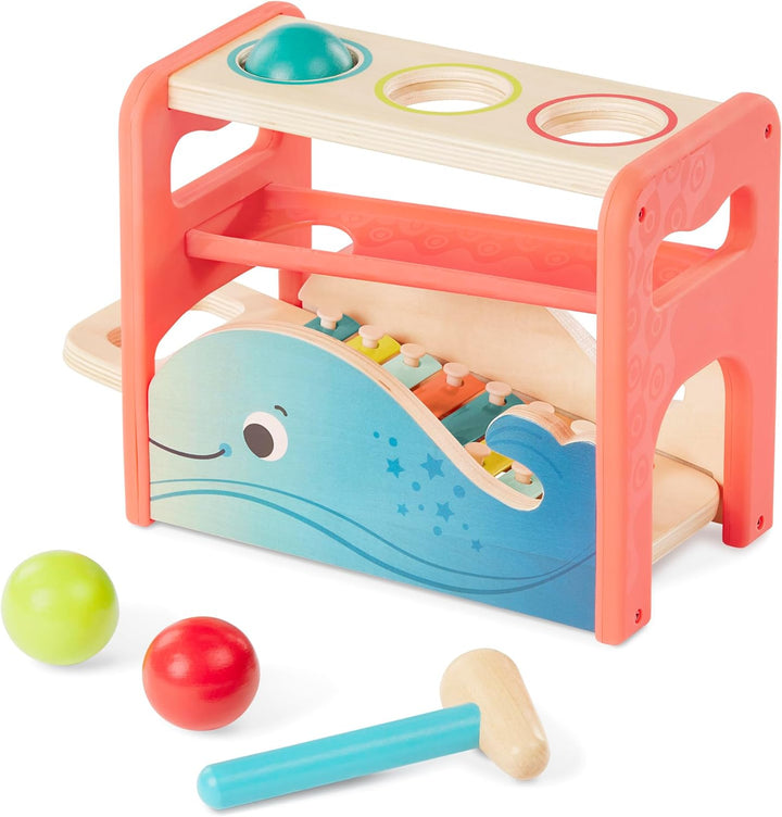 – Whacky Ball – Pounding Toy – 4 Colorful Balls & Hammer – Pound & Play – Developmental & Educational Toy for Toddlers, Kids – 12+ Months