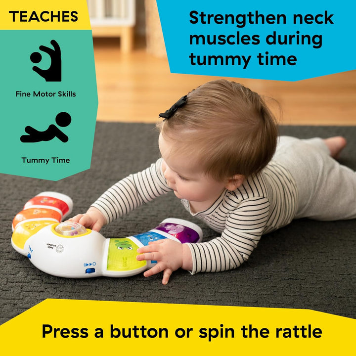 Glow & Discover Light Bar Musical Activity Station and Tummy Time Toy, Montessori Cause and Effect Early Learning for 3-36 Months