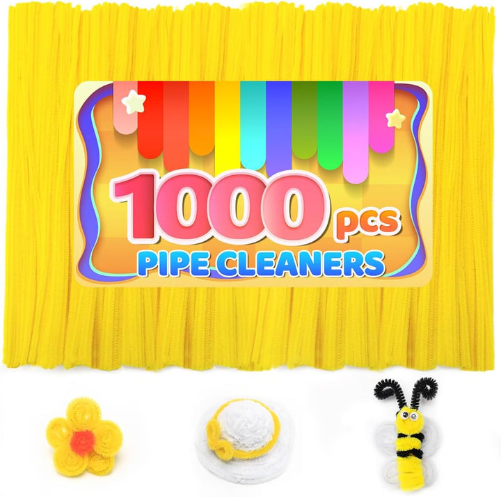 200Pcs 20Colors, Pipe Cleaners, Chenille Stems, Pipe Cleaners for Crafts, Pipe Cleaner Crafts, Art and Craft Supplies