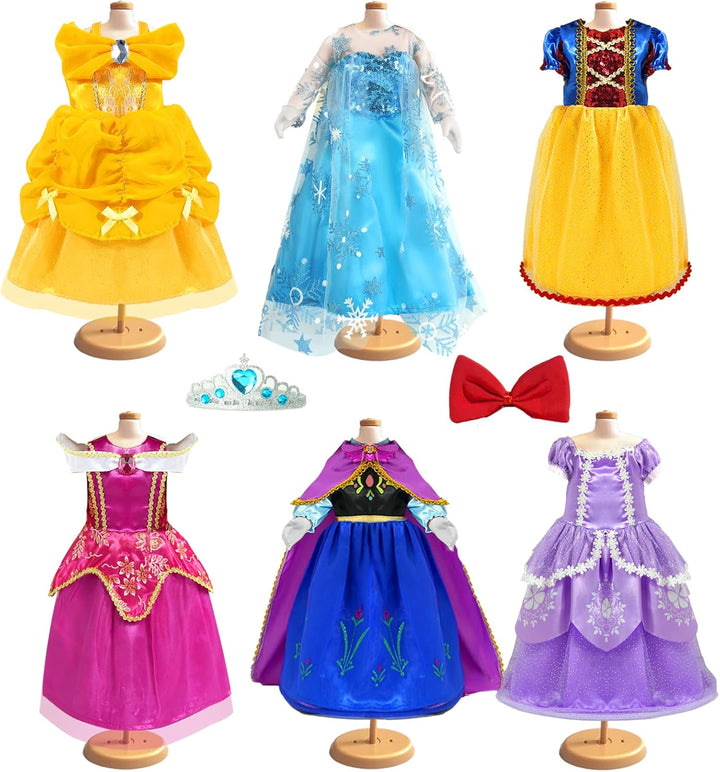 18 Inch Doll Clothes Accessories - 6Pcs Different Princess Costume Dress（No Doll）