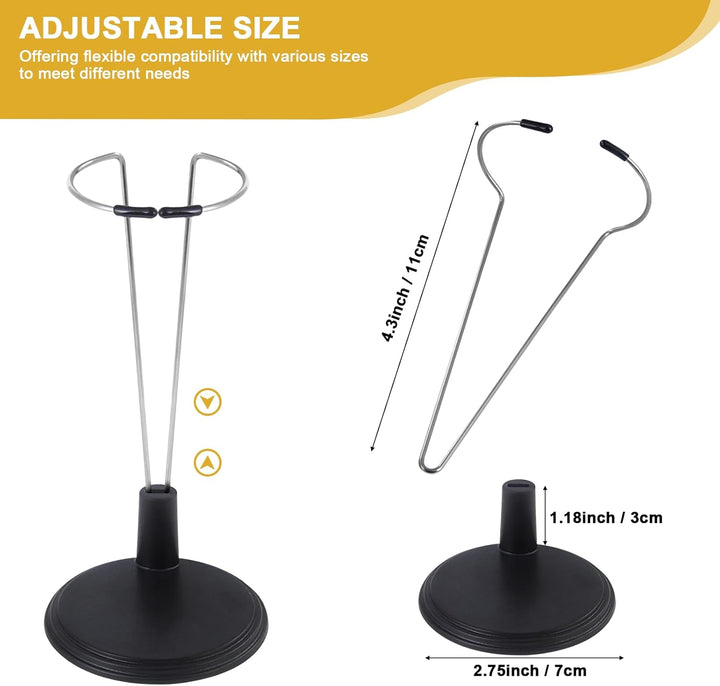 Lightstick Stand 2 Pack Holder Compatible with Official Lightsticks, Complicable with Stray Kids|Enhypen|Ateez|Twice Lightsticks|Display Stand|Compatible with Kpop(Black)