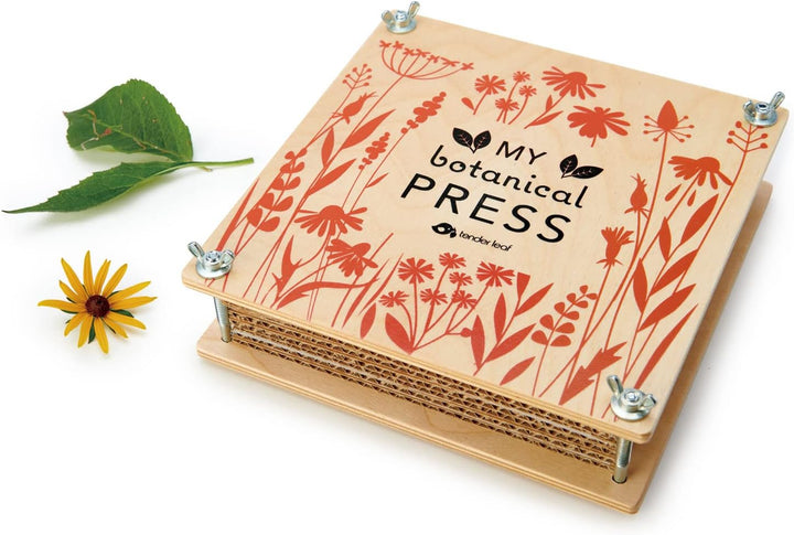 - My Botanical Press - 8.3 X 8.3 Inch 10 Layers Flower Press, DIY Dried and Preserved Flowers and Leaves, Plants Art & Crafts Kit - Age 3+