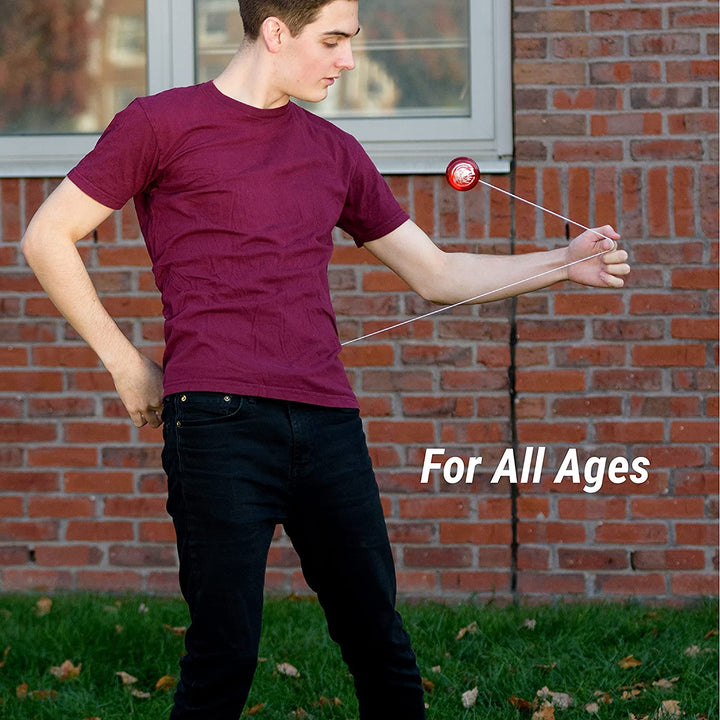 Fireball Yoyo -HIGH Performance Responsive Transaxle Yoyo, Great for String Tricks for Advance Players to Perform like Pros + Extra 2 Yo Yo Strings & 3 Month Warranty (Red/Black)