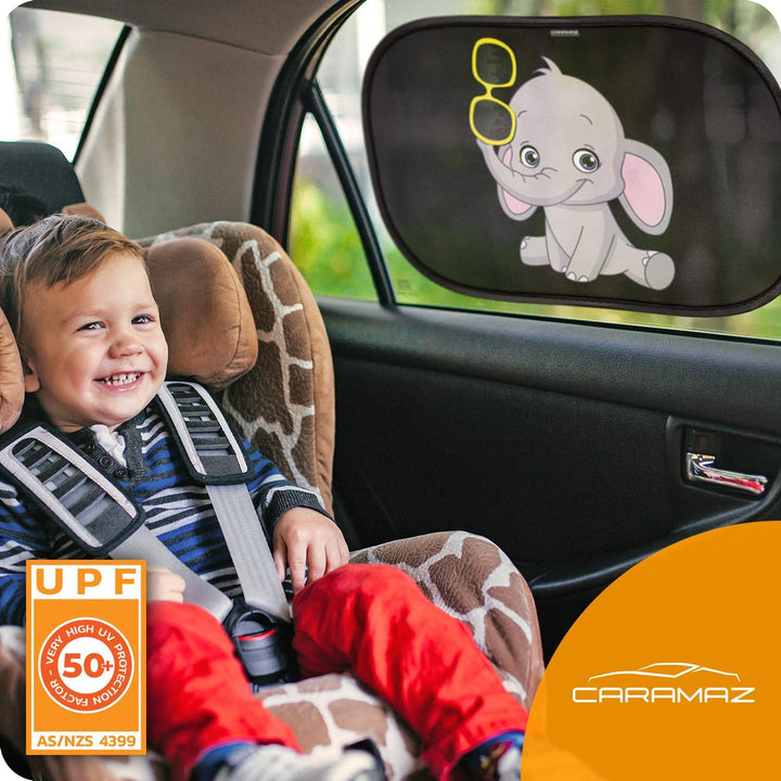 Car Window Shade for Baby with Certified Uv-Protection 2 Pack - 20"X12"