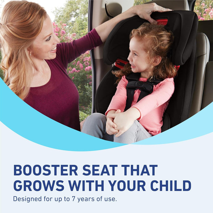 Tranzitions 3-In-1 Harness Booster Car Seat, Forward Facing Car Seat, Highback, to Backless Booster, Black