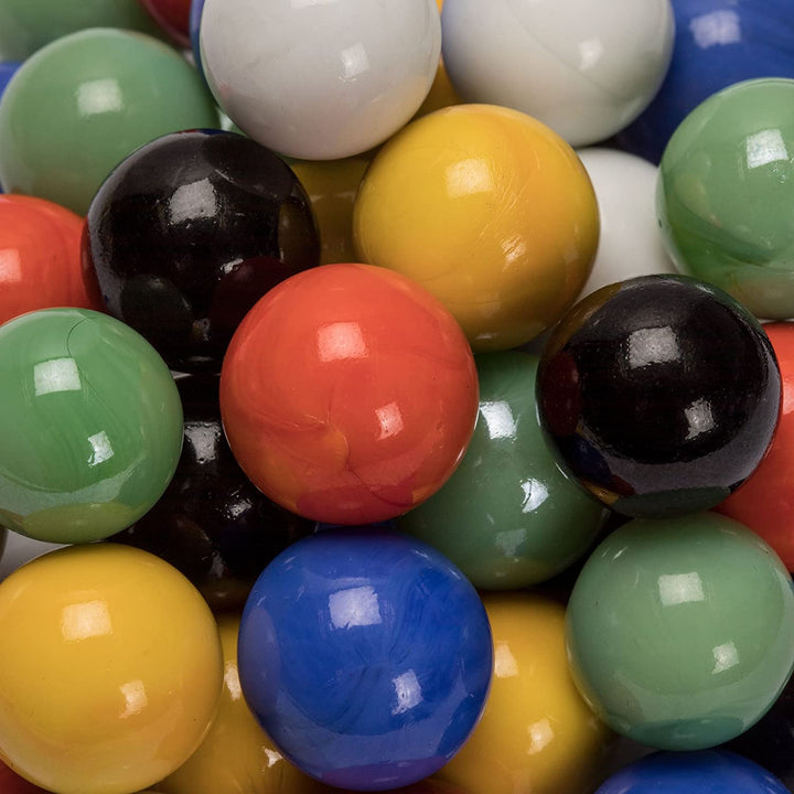 60 Pieces Chinese Checkers Marbles Set with Solid Colors - 16 Millimeters