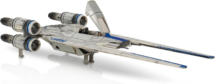 Star Wars Micro Galaxy Squadron U-Wing Starfighter - 12-Inch Vehicle with Foldout Wings, Troop Bay, Sniper Gun, and Three 1-Inch Micro Figure Accessories