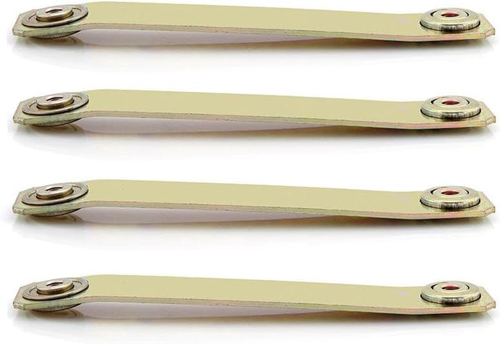 S/4 Glider Bearing Arm Brackets - 4 Pack, Gold, Modern Style, Glider Bracket Arms, Outdoor Use, Stainless Steel Plating, Steel, Adjustable