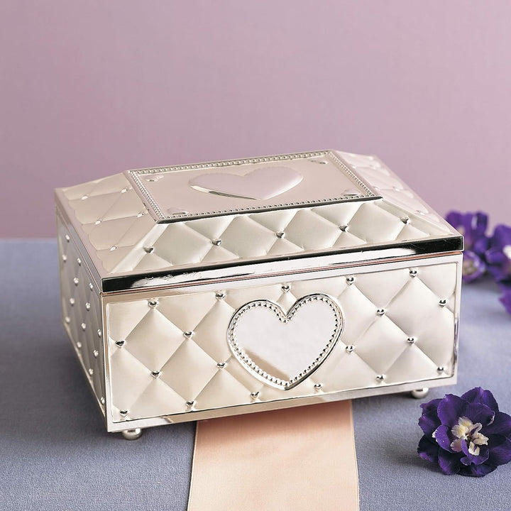 6205231 Childhood Memories Musical Ballerina Jewelry Box, Metallic
