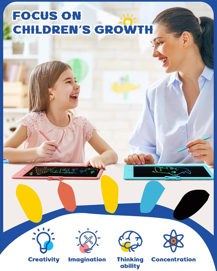 Toys for 3-6 Years Old Girls Boys, LCD Writing Tablet 10 Inch Doodle Board, Electronic Drawing Pads, Educational Birthday Gift for 3 4 5 6 7 8 Years Old Kids Toddler (Blue)