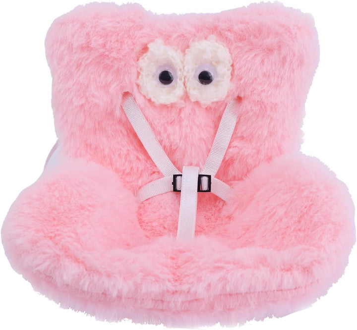 Car Seat for Dolls, Cute Safety Have a Seat with Soft Furry Cushion Pink Sofa Car Air Vents Clip Desktop Decor Chair to Display Doll Toy Ornaments Decorations Accessories