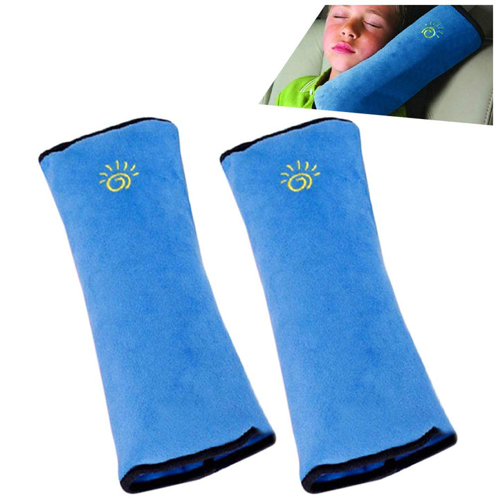 Gray Seat Belt Pillow for Kids 2PC, Seatbelt Pillow for Child Travel, Seat Belt Pillow for Toddler Head Protector, Shoulder Pad for Car Safety Seatbelt, Car Sleeping Seat Belt Pillow Support