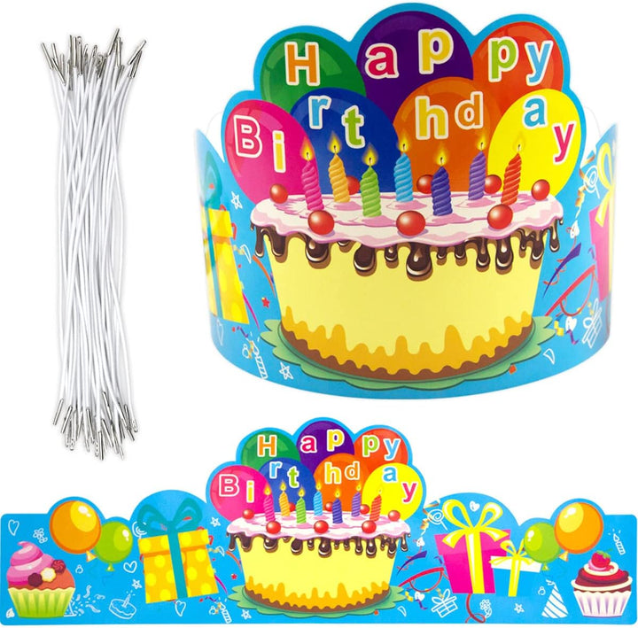 Birthday Crowns for Kids Family Birthday Classroom School VBS Party Supplies Pack of 30 Classroom Must Haves Kindergarten Preschool Pre K