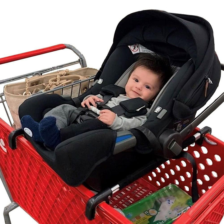 Car Seat Carrier for Shopping Carts, Allows Babies, Newborns, Infants and Toddlers to Stay Snug or Sleeping in Car Seat While Parents Shop, as Seen on Shark Tank