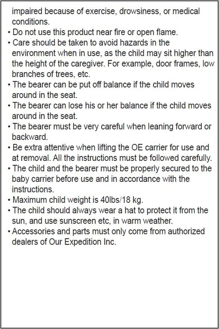 Shoulder Hiking Carrier for Child and Toddler with Sunshade and Detachable Backpack by Our Expedition