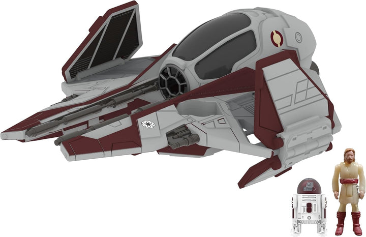 Star Wars Micro Galaxy Squadron Mace Windu’S Jedi Interceptor Mystery Bundle - 3-Inch Light Armor Class and Scout Class Vehicles with Accessories (Amazon Exclusive)