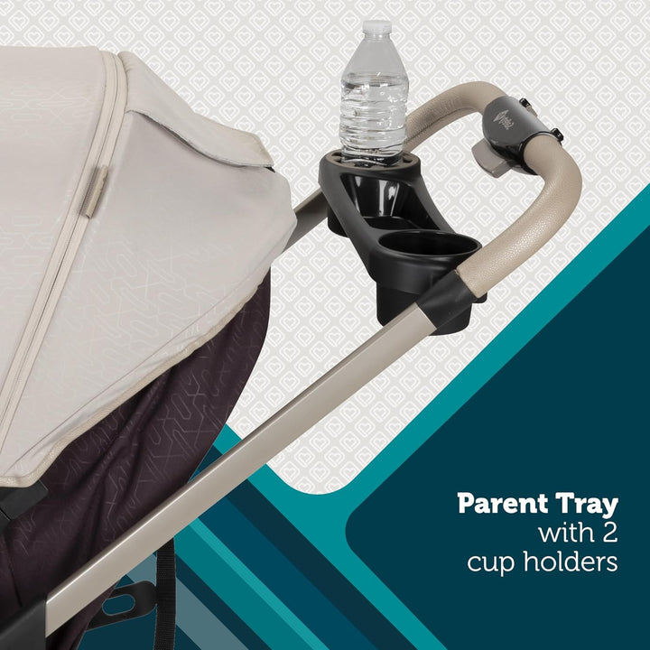 Deluxe Grow and Go Travel System Stroller and Car Seat Combo, 8-In-1 Travel System, Weight Capacity 4-30 Lbs, Dunes Edge