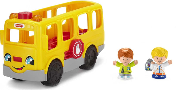 Little People Musical Toddler Toy Sit with Me School Bus with Lights Sounds & 2 Figures for Pretend Play Kids Ages 1+ Years