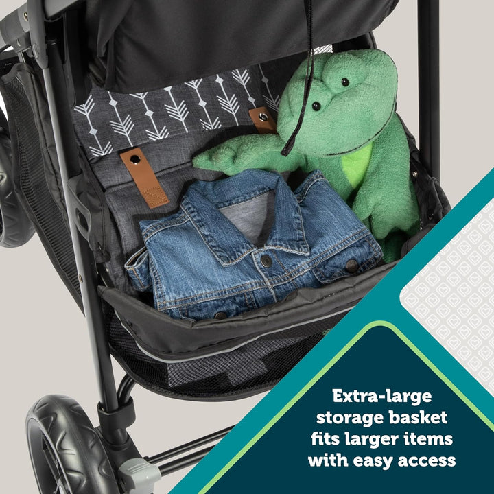 Grow and Go Flex 8-In-1 Car Seat Stroller Combo, Baby Stroller Travel Systems for Infants 4-30 Lbs, Stroller and Carseat Combo Set, Foundry