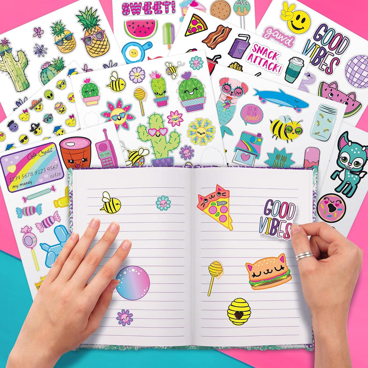 1000+ Ridiculously Cute Stickers for Kids - Fun Craft Stickers for Scrapbooks, Planners, Gifts and Rewards, 40-Page Sticker Book for Kids Ages 6+ and Up