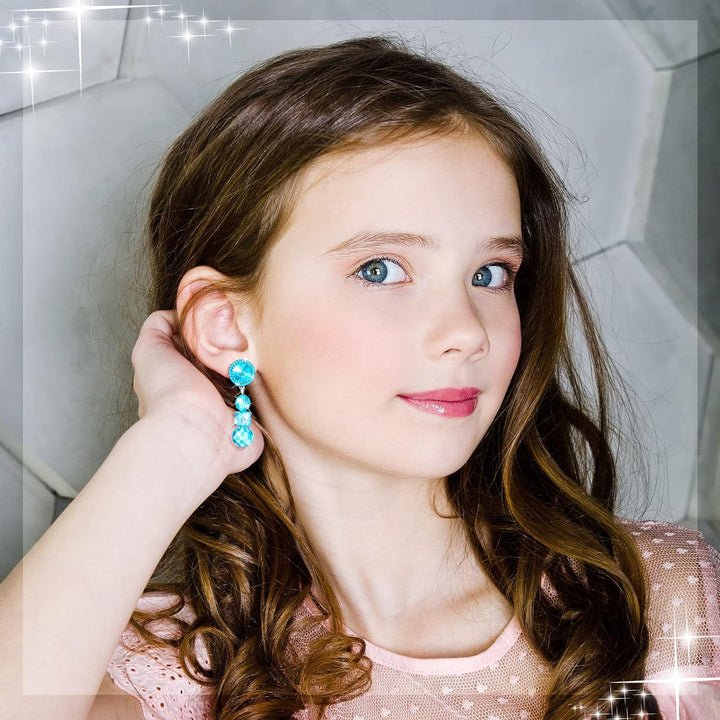 9 Pairs Girls Clip-On Earrings Pretend Princess Play Earrings Jewelry Set (Style 5)