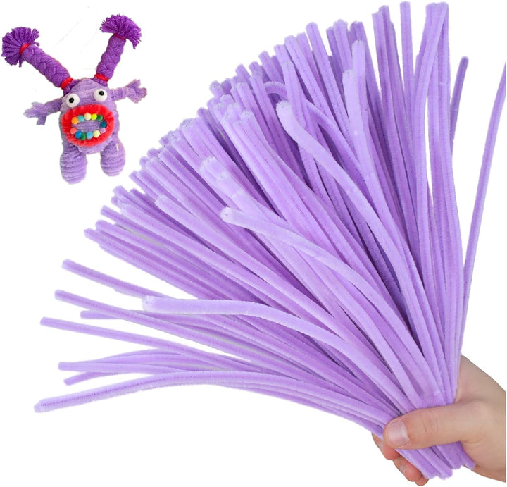 200PCS Pipe Cleaners with Instruction Manual 20 Colors Chenille Stems Bulk Art Craft Supplies Colorful Thick Fluffy Fuzzy Wire Sticks DIY Project for Kids Adults Back to School Supplies