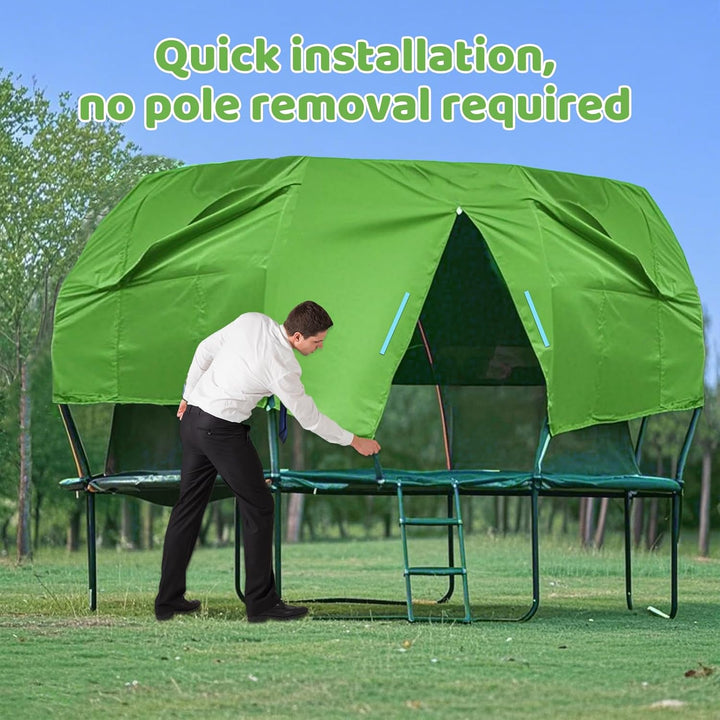 Tent for round Trampoline 14FT (Tent Only), Trampoline Shade Cover (Batteries Not Included)