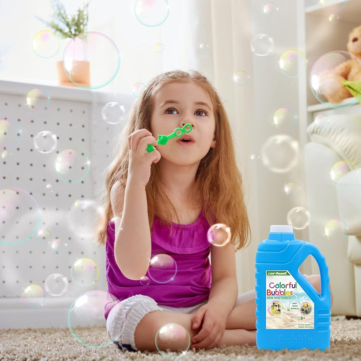 Bubble Solution Refill 33.8 OZ: Bubble Concentrate Solution for Bubble Machine| Bubble Solution Refill for Giant Bubble Wand, Bubble Gun Blower, Birthday Party Favors Wedding (Sky Blue)