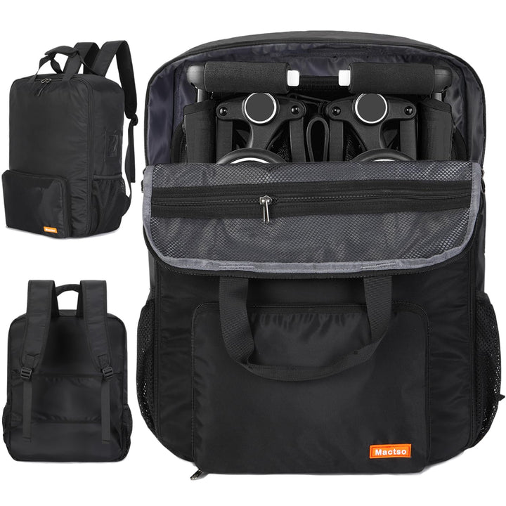 Stroller Travel Bag Compatible with GB Pockit and GB Pockit Air plus All Terrain, Lightweight Stroller Travel Backpack for Airplane (Black, M)