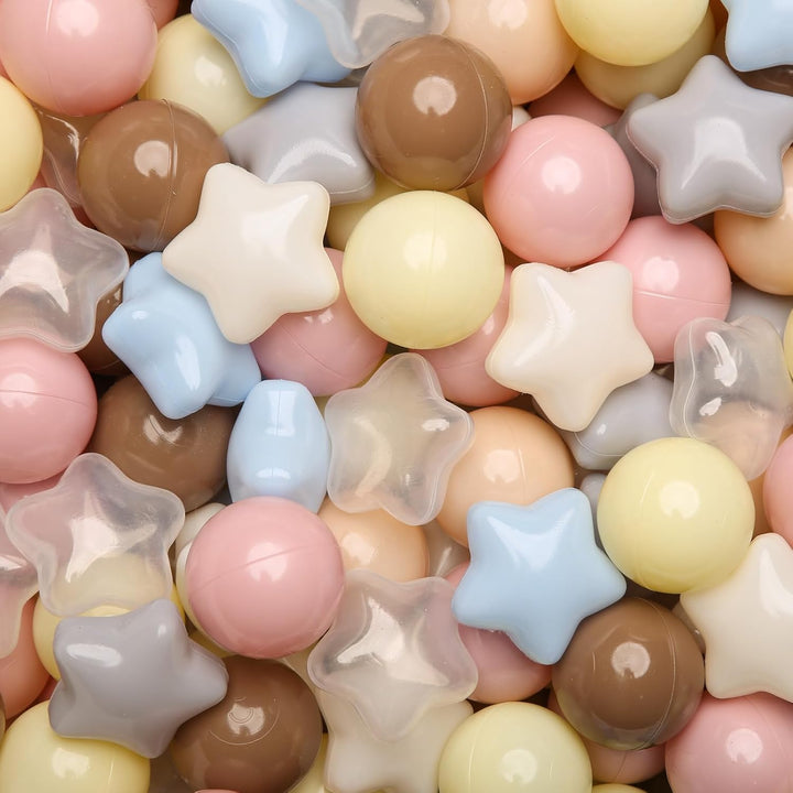 Ball Pits Balls for Toddlers Pack of 50 100 200 Plastics Shape Ball Non-Phthalate Non-Bpa Non-Toxic 2.2-Inch Crush Proof Play Balls