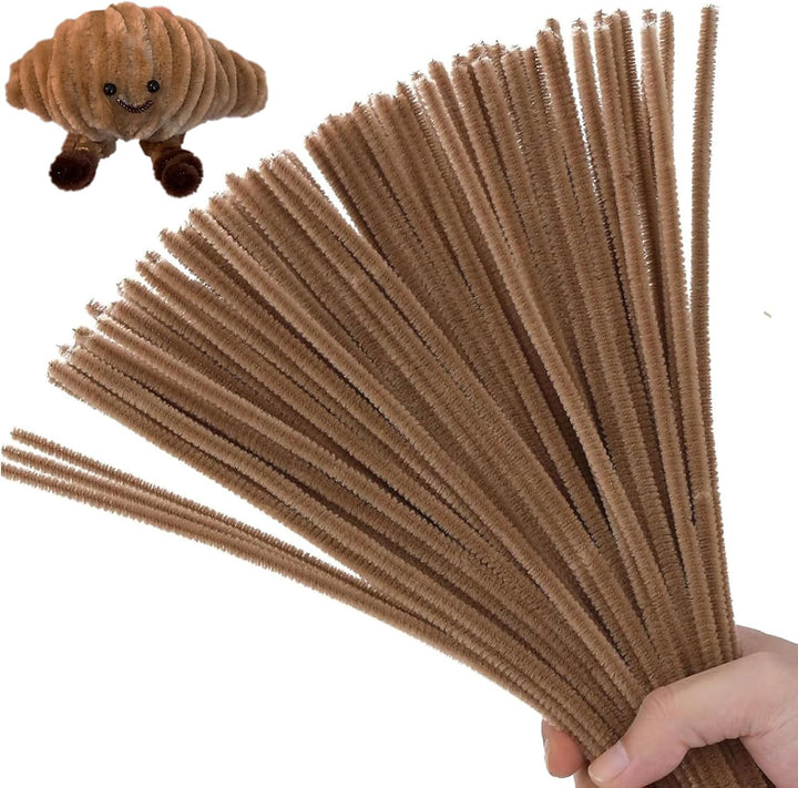 200PCS Pipe Cleaners with Instruction Manual 20 Colors Chenille Stems Bulk Art Craft Supplies Colorful Thick Fluffy Fuzzy Wire Sticks DIY Project for Kids Adults Back to School Supplies