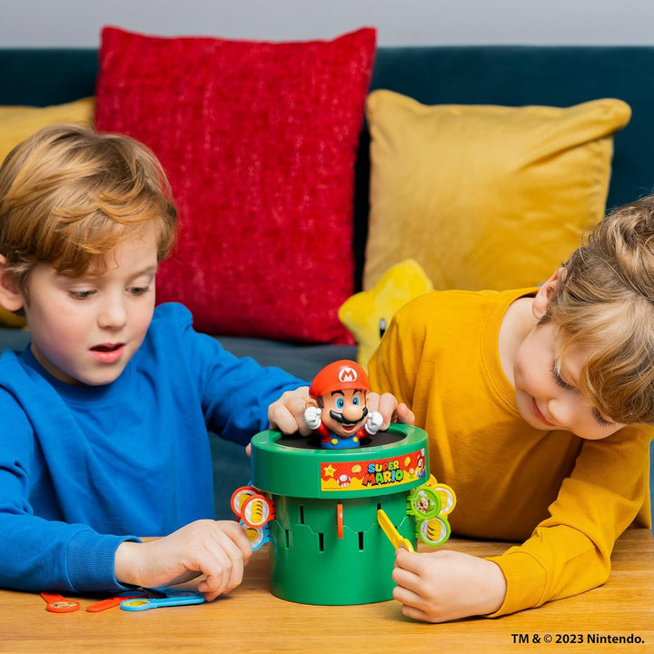 Pop up Super Mario Board Game - Family and Preschool Kids Games for Family Game Night - Kids Activities and Super Mario Toys - Girls and Boys Games - 2-4 Players - Ages 4 Years and Up