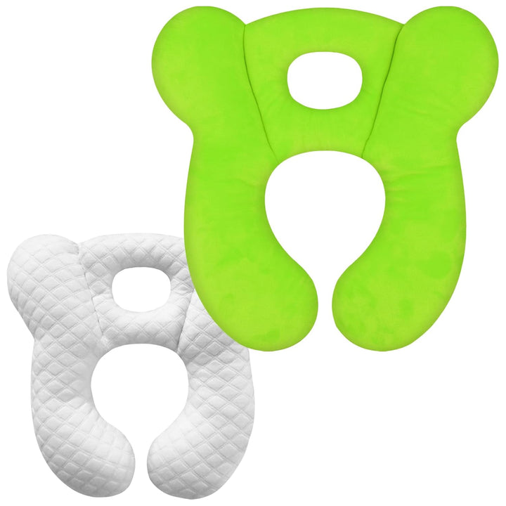 Baby Travel Pillow, Upgrade U-Shape Infant Pillow for Car Seat Pushchair and Stroller, Soft Comfortable Sleep Cushion for Kids Newborn and Toddler -Lion White