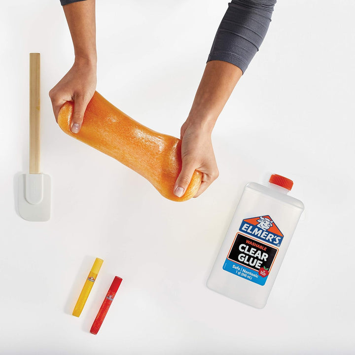 Liquid School Glue, Clear, Washable, 32 Ounces - Great for Making Slime