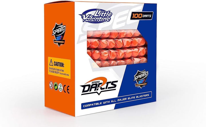 Nerf N Strike Blaster Compatible Dart Bullets, Compatible with All Elite 2.0 Series Blasters Blue (100 Blue)