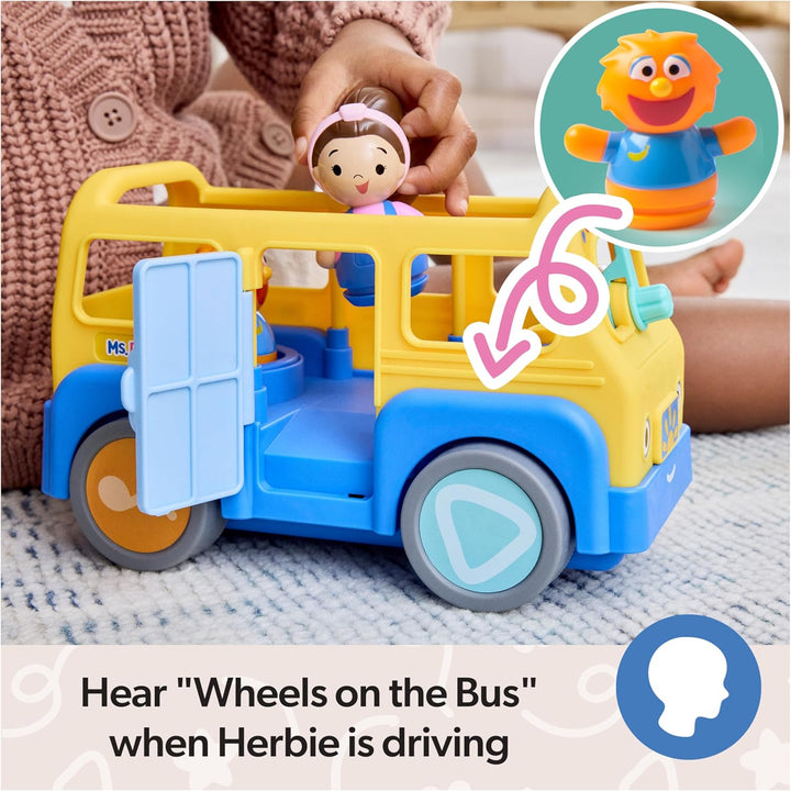 Official My First Learning Electronic School Bus with 2 Figures, Music & Sounds, Educational Toys & Toddler Toys for Girls & Boys Ages 1-3+