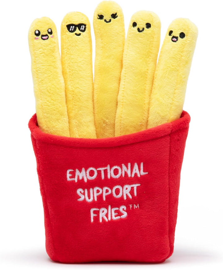 Emotional Support Chicken Nuggets by Relatable, Cuddly Stuffed Animals and Toys, Squishy Toys and Plushies, Great Gift Ideas for Loved Ones of All Ages, Includes 5 Plushies with Carrying Basket