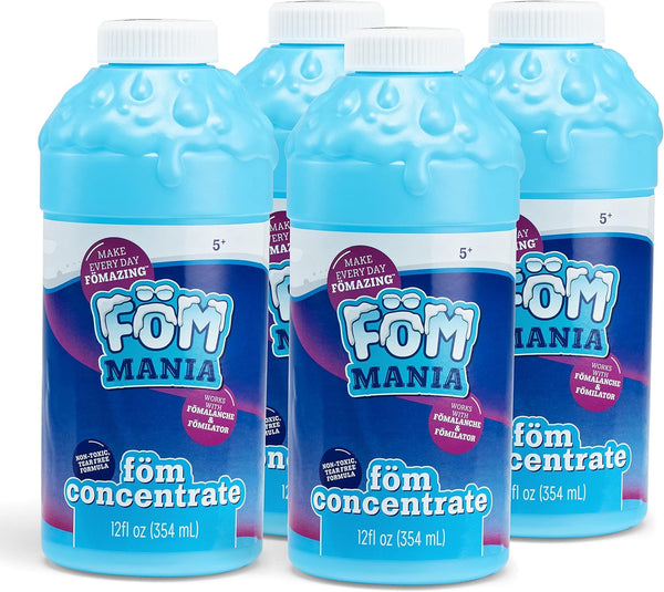 Foam Refills|Non Toxic Tear Free Formula| Amazon Exclusive 4 Pack Includes 48Oz of Foam Concentrate|Refills Fomilator 24X and Fomalanche 16X|For Parties, Birthdays, Outdoor Fun , Blue