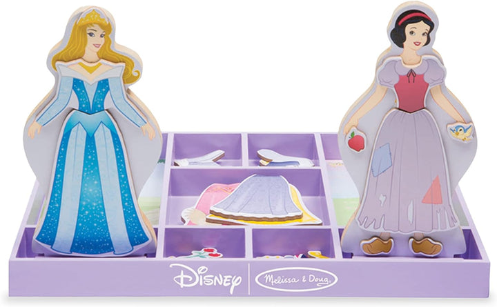 Disney Ariel Magnetic Dress-Up Wooden Doll Pretend Play Set (30+ Pcs)