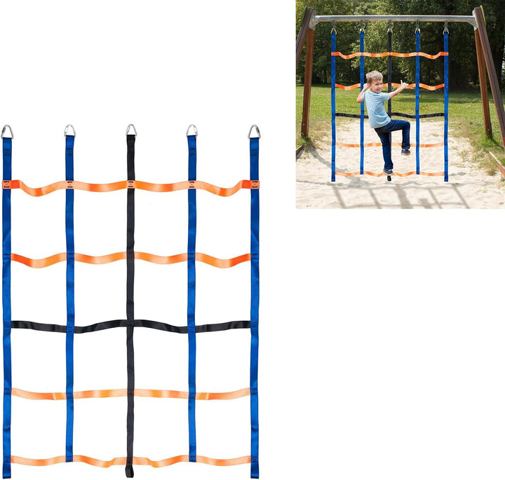 Climbing Net for Kids Outdoor, Climbing Cargo Net, Playground Accessories, Kids Climbing Net Swingset Accessories for Jungle Gyms Playground Obstacle Course Training for Outdoor