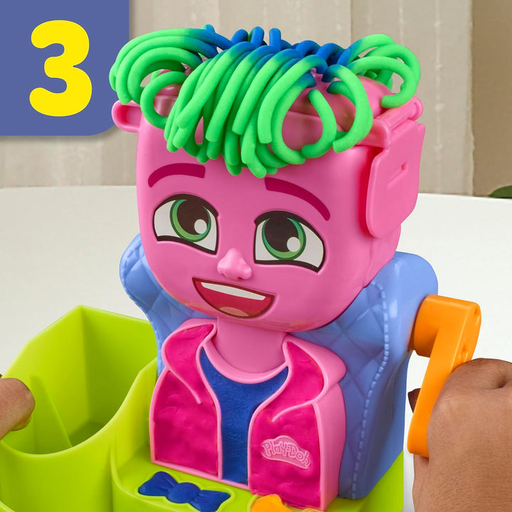 Hair Stylin' Salon Playset with 6 Cans, Pretend Play Toys for Girls and Boys Ages 3 and Up