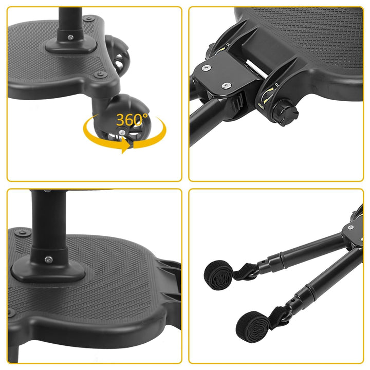 2025 New-Universal Stroller Board with Detachable Seat, 2In1 Sit and Stand Stroller Glider Board for Most Strollers, Holds Children up to 55 Lbs Stroller Standing Board