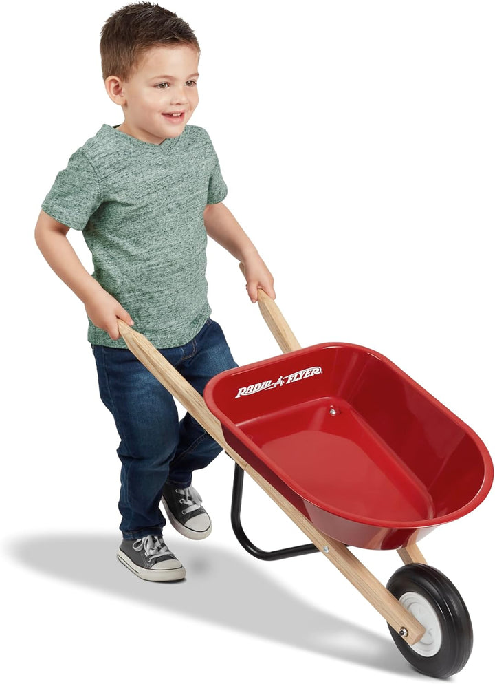Wagon for Kids, Rolling Cart, Garden Cart on Wheels, Baby Wagon,  Kid'S Wheelbarrow, Red, for Ages 3+ Years