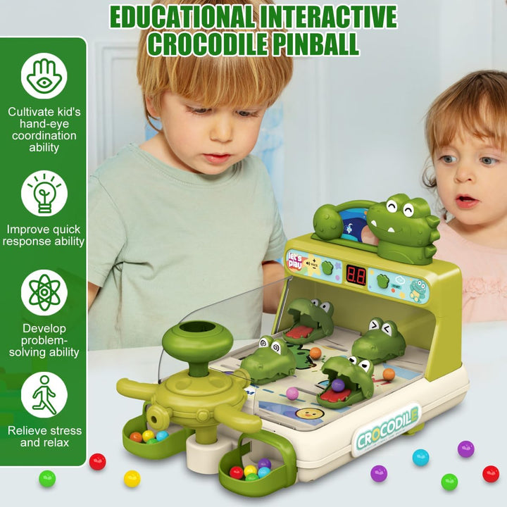 Pinball Machine for Kid, Toddler Dinosaur Board Games, Educational Interactive Electronic Toys Birthday Gift for Boy and Girl Ages 3+