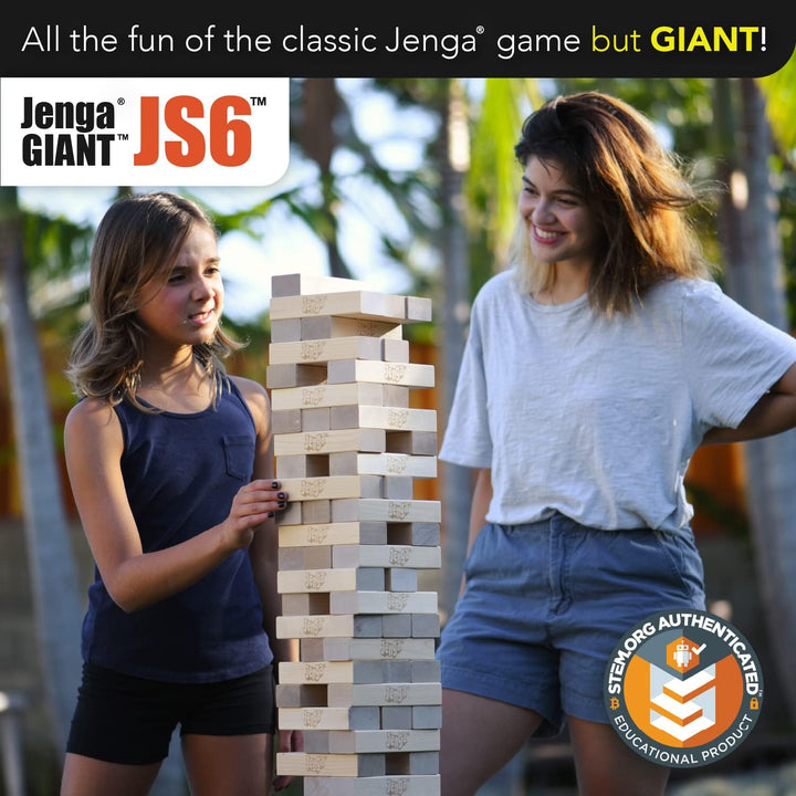 Giant - Hardwood Blocks - Stacks to over 4 Feet - Officially Licensed - JS6