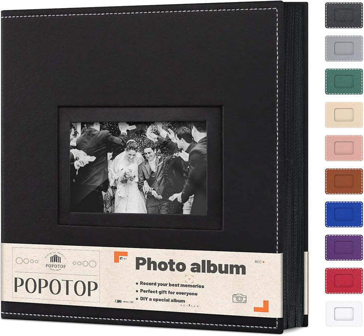 Photo Album 4X6 300 Pockets with Leather Hardcover Cover, Small Photo Album Holder Book with 50Pcs Pages for Family Travel Wedding Baby Gifts